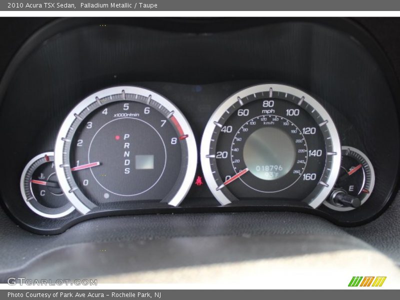 Palladium Metallic / Taupe 2010 Acura TSX Sedan