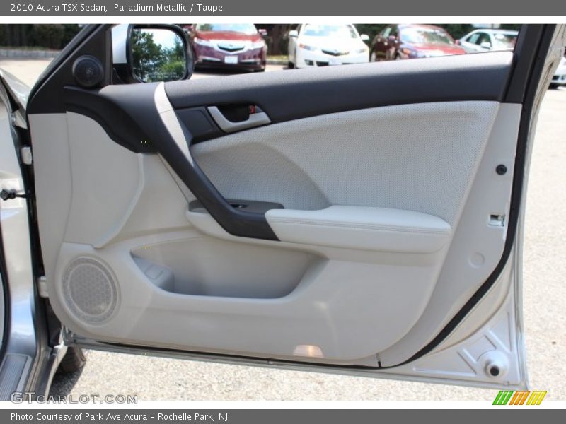 Palladium Metallic / Taupe 2010 Acura TSX Sedan
