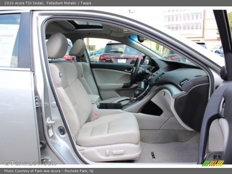 Palladium Metallic / Taupe 2010 Acura TSX Sedan