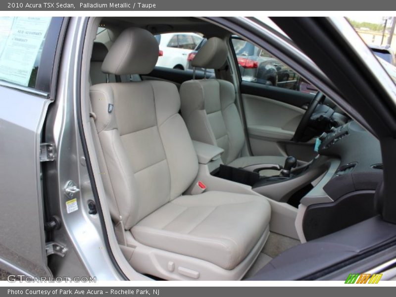 Palladium Metallic / Taupe 2010 Acura TSX Sedan