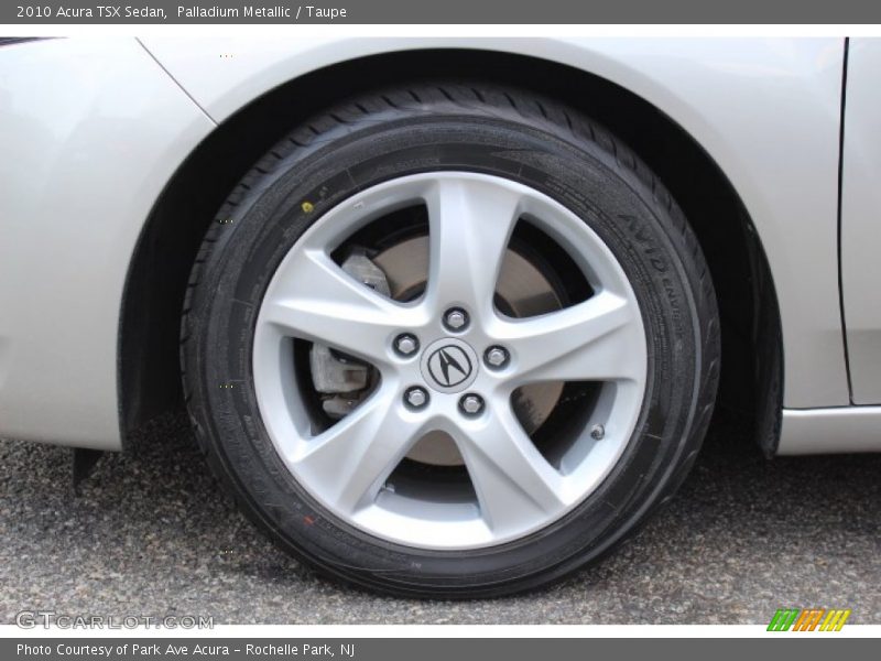 Palladium Metallic / Taupe 2010 Acura TSX Sedan