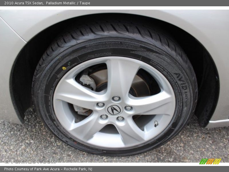 Palladium Metallic / Taupe 2010 Acura TSX Sedan