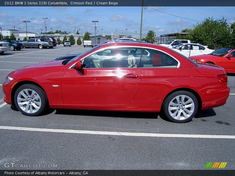 Crimson Red / Cream Beige 2012 BMW 3 Series 328i Convertible