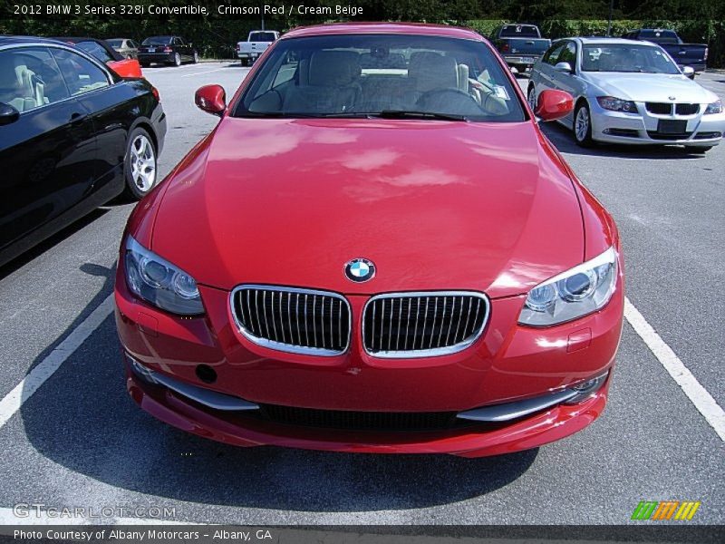 Crimson Red / Cream Beige 2012 BMW 3 Series 328i Convertible