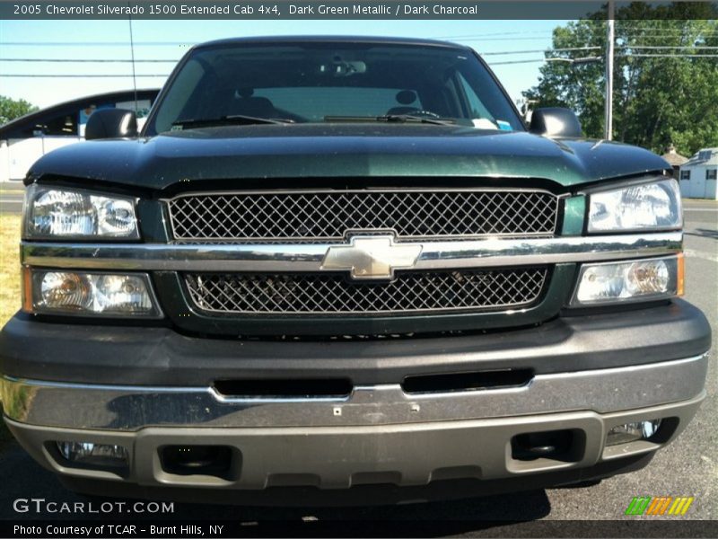 Dark Green Metallic / Dark Charcoal 2005 Chevrolet Silverado 1500 Extended Cab 4x4