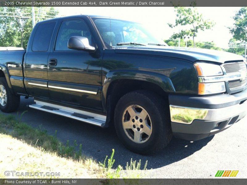 Dark Green Metallic / Dark Charcoal 2005 Chevrolet Silverado 1500 Extended Cab 4x4