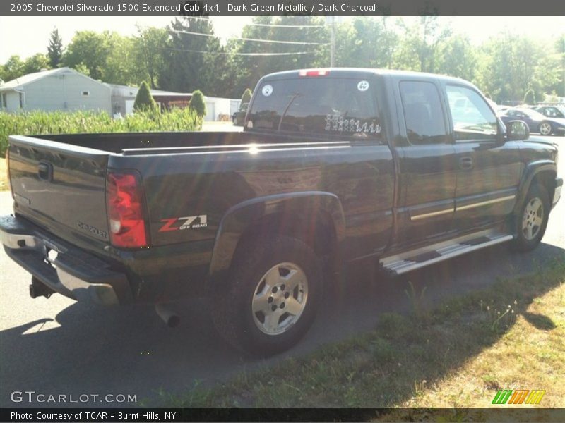 Dark Green Metallic / Dark Charcoal 2005 Chevrolet Silverado 1500 Extended Cab 4x4