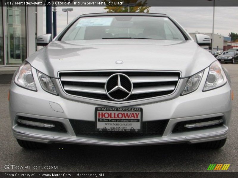 Iridium Silver Metallic / Black 2012 Mercedes-Benz E 350 Cabriolet