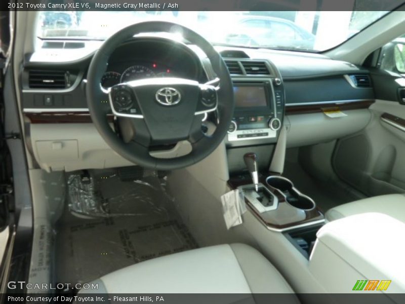 Magnetic Gray Metallic / Ash 2012 Toyota Camry XLE V6