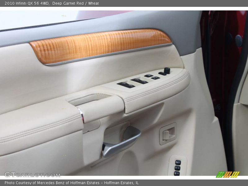 Deep Garnet Red / Wheat 2010 Infiniti QX 56 4WD