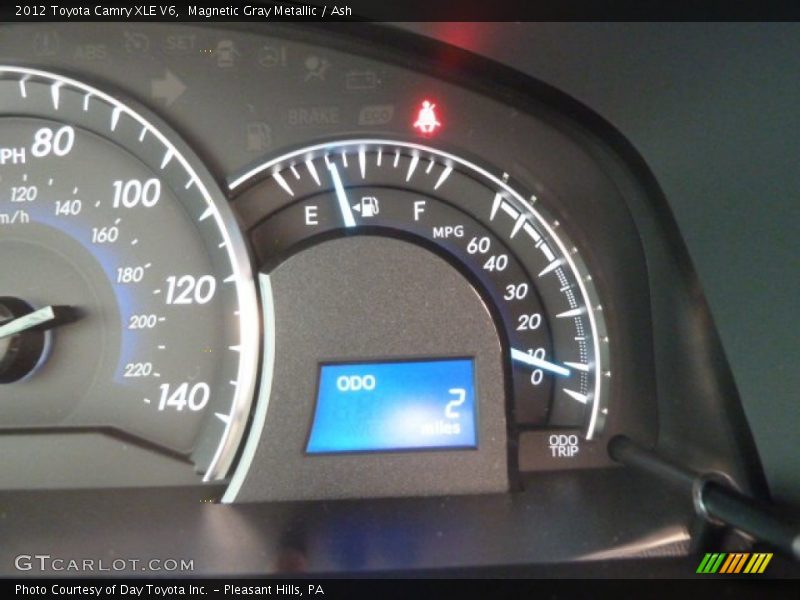 Magnetic Gray Metallic / Ash 2012 Toyota Camry XLE V6