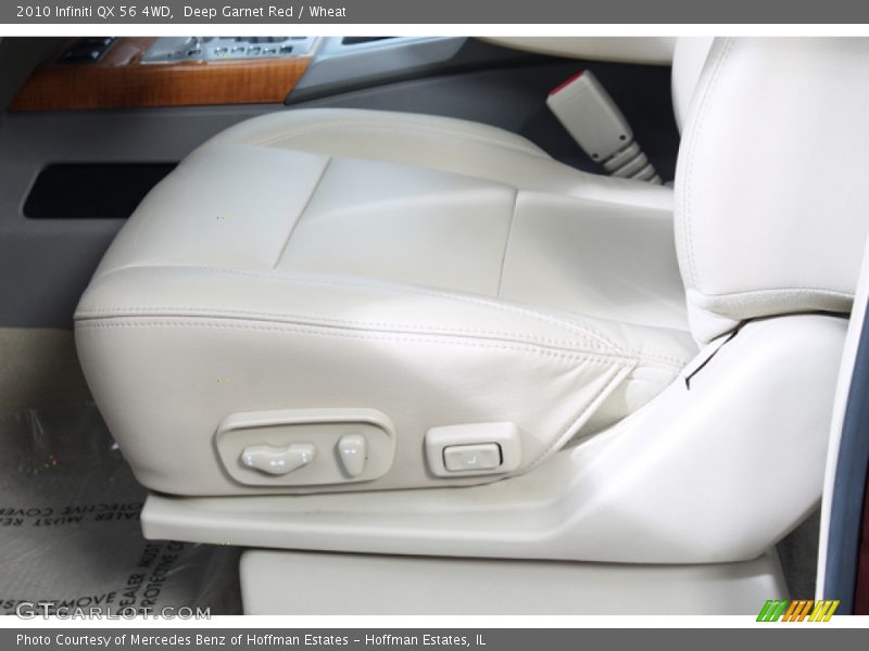Deep Garnet Red / Wheat 2010 Infiniti QX 56 4WD