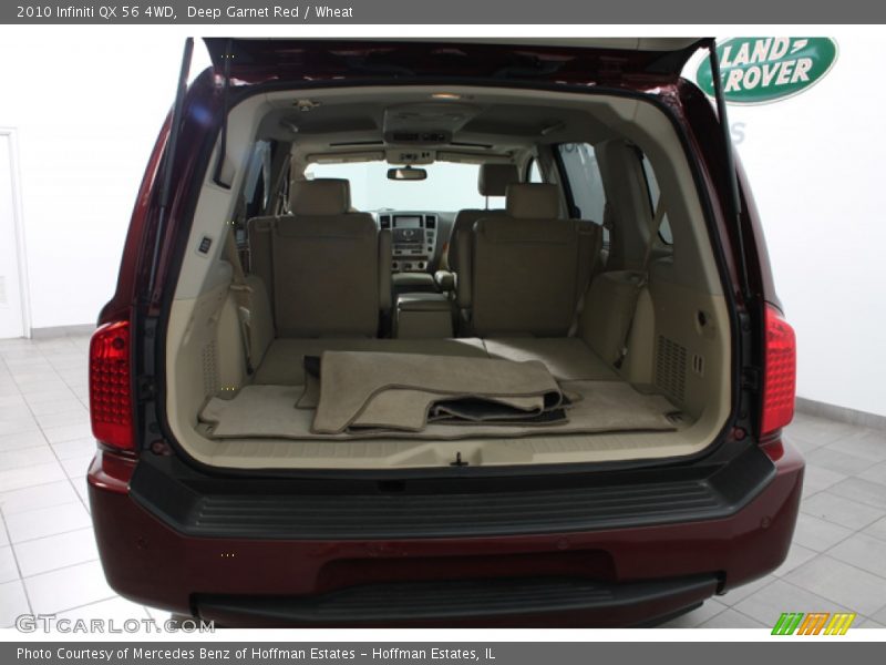 Deep Garnet Red / Wheat 2010 Infiniti QX 56 4WD
