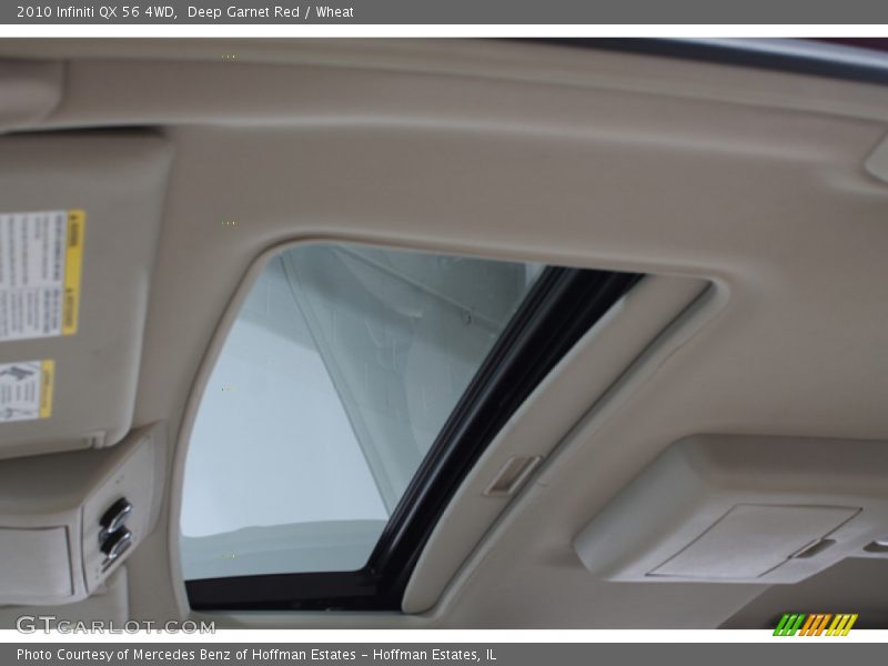 Deep Garnet Red / Wheat 2010 Infiniti QX 56 4WD