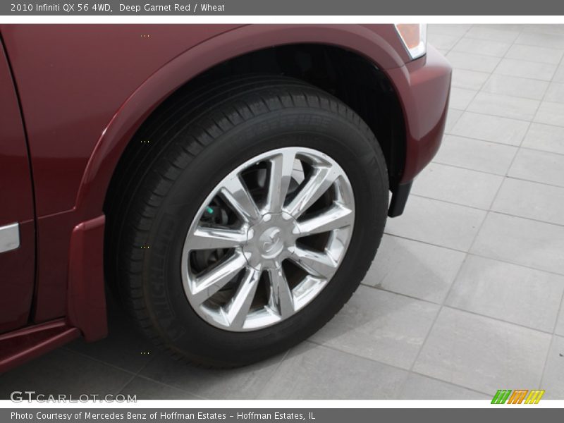 Deep Garnet Red / Wheat 2010 Infiniti QX 56 4WD