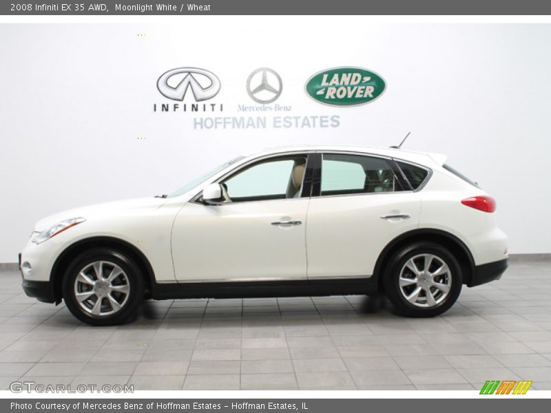 Moonlight White / Wheat 2008 Infiniti EX 35 AWD