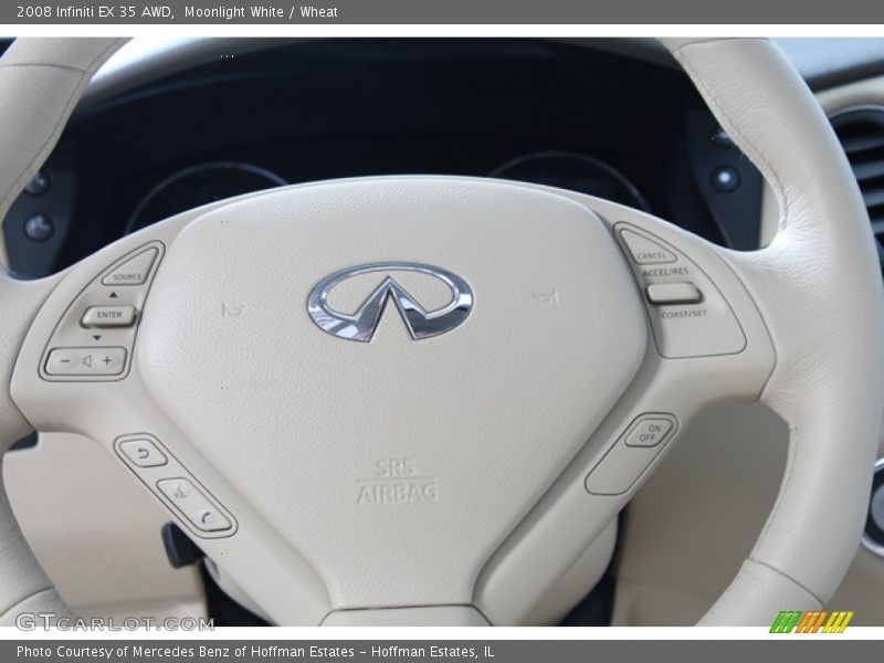 Moonlight White / Wheat 2008 Infiniti EX 35 AWD