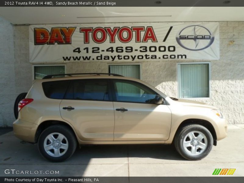 Sandy Beach Metallic / Sand Beige 2012 Toyota RAV4 I4 4WD