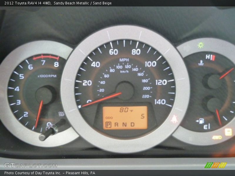 Sandy Beach Metallic / Sand Beige 2012 Toyota RAV4 I4 4WD