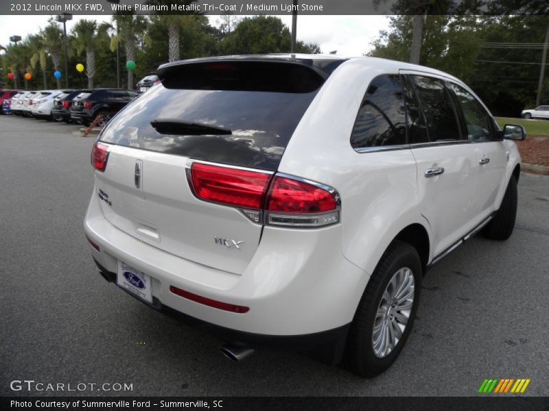 White Platinum Metallic Tri-Coat / Medium Light Stone 2012 Lincoln MKX FWD