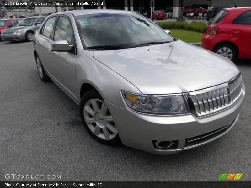 Vapor Silver Metallic / Sand 2009 Lincoln MKZ Sedan