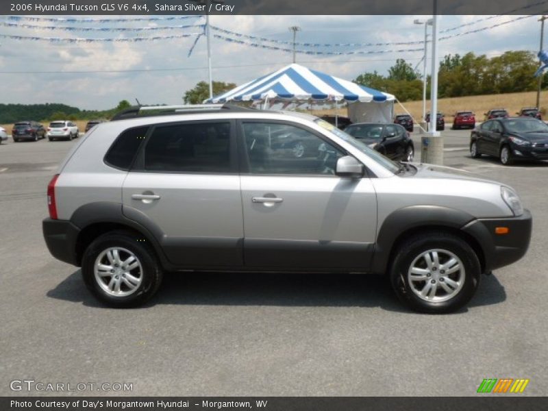 Sahara Silver / Gray 2006 Hyundai Tucson GLS V6 4x4