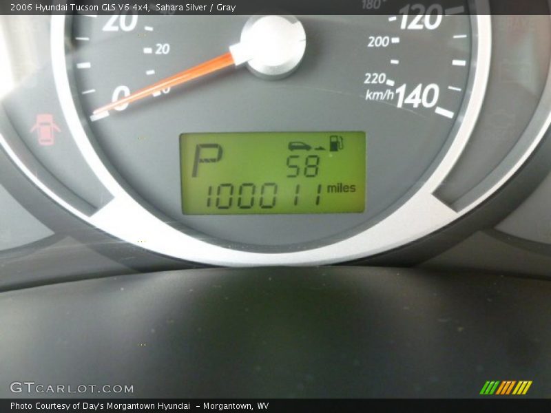Sahara Silver / Gray 2006 Hyundai Tucson GLS V6 4x4