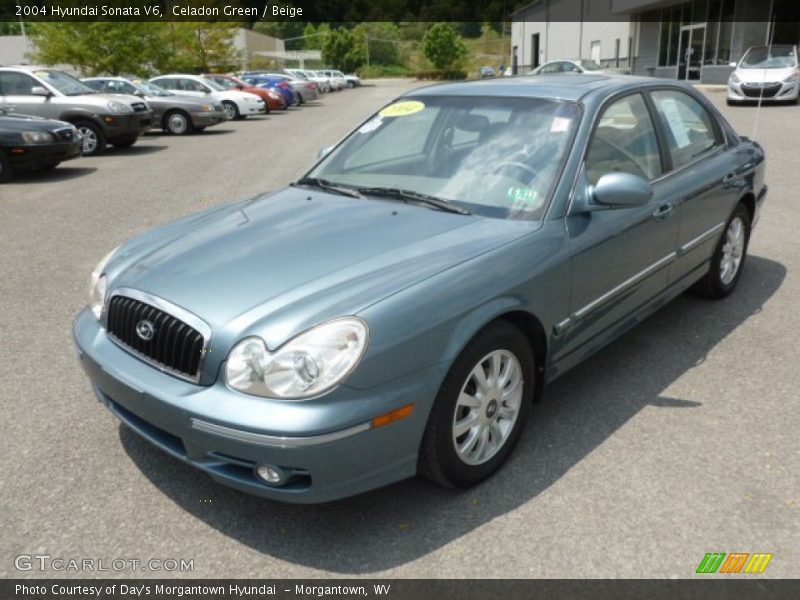 Celadon Green / Beige 2004 Hyundai Sonata V6