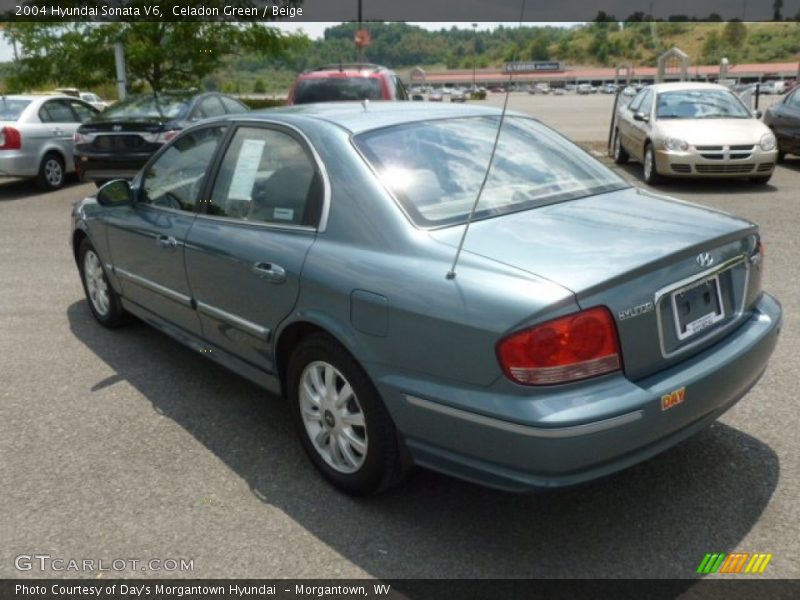 Celadon Green / Beige 2004 Hyundai Sonata V6