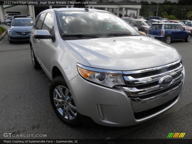 Ingot Silver Metallic / Medium Light Stone 2012 Ford Edge Limited