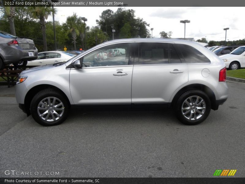 Ingot Silver Metallic / Medium Light Stone 2012 Ford Edge Limited