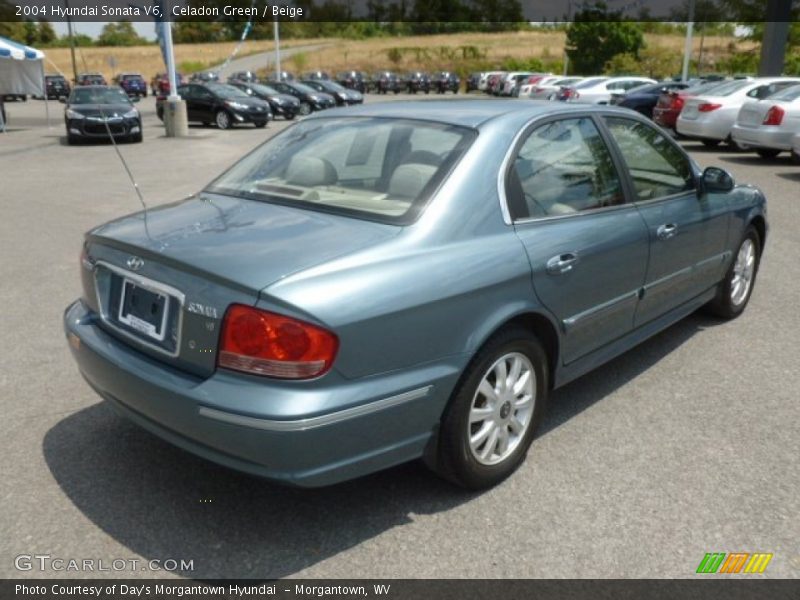 Celadon Green / Beige 2004 Hyundai Sonata V6