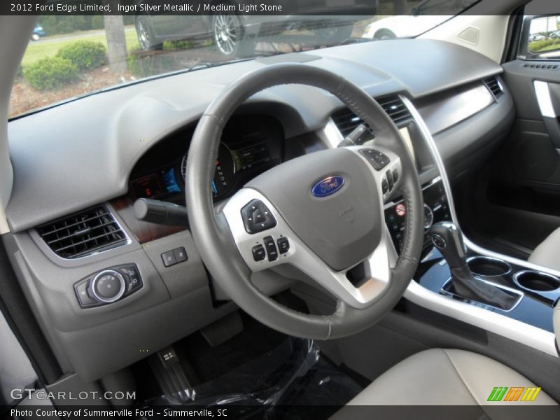Ingot Silver Metallic / Medium Light Stone 2012 Ford Edge Limited