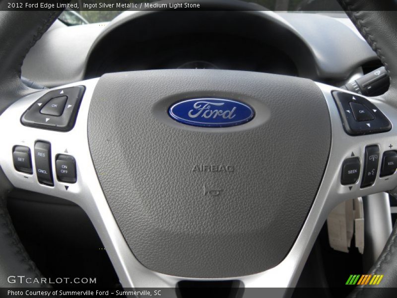Ingot Silver Metallic / Medium Light Stone 2012 Ford Edge Limited