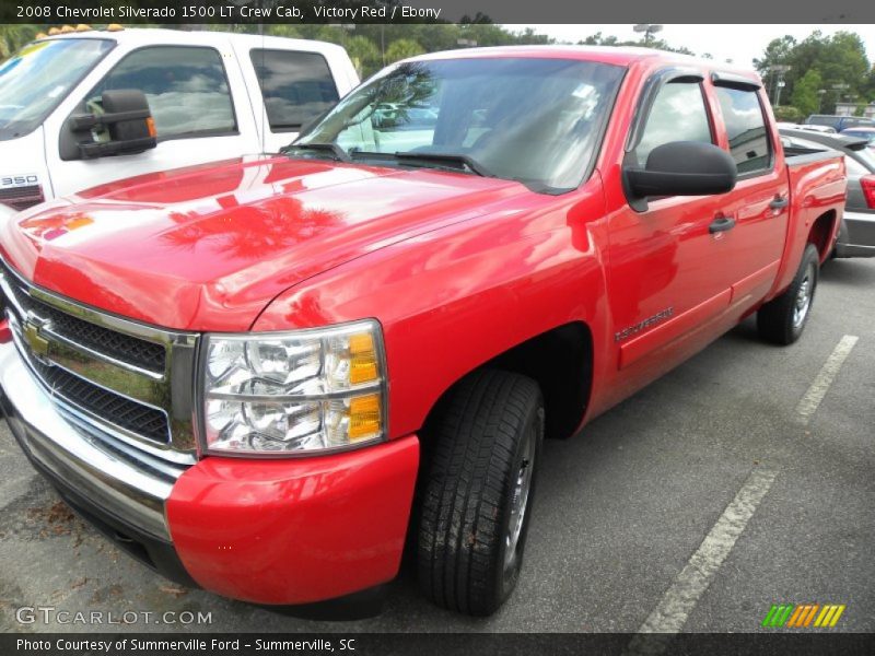 Victory Red / Ebony 2008 Chevrolet Silverado 1500 LT Crew Cab