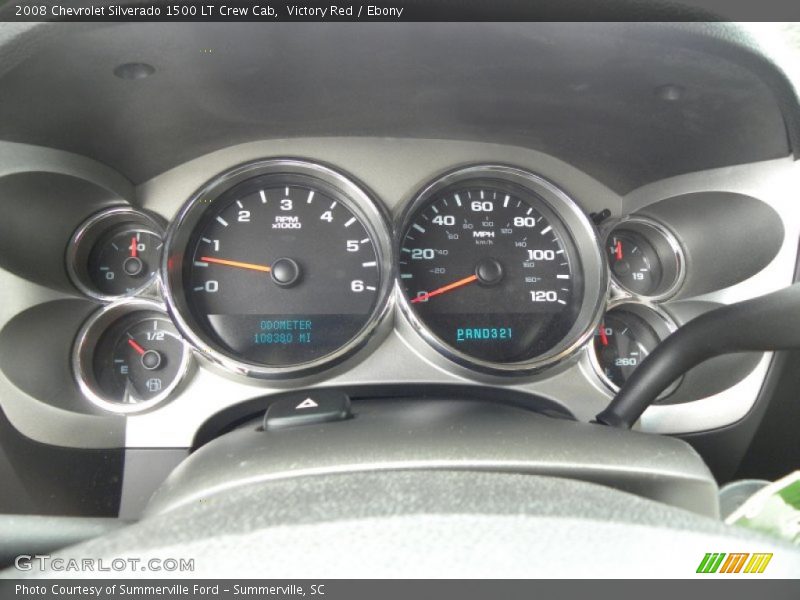 Victory Red / Ebony 2008 Chevrolet Silverado 1500 LT Crew Cab