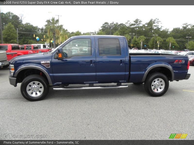 Dark Blue Pearl Metallic / Ebony 2008 Ford F250 Super Duty FX4 Crew Cab 4x4