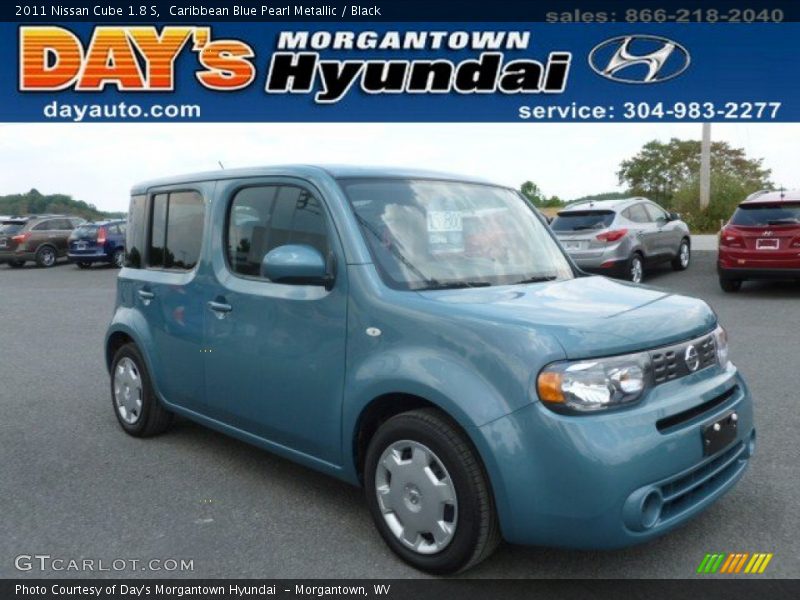 Caribbean Blue Pearl Metallic / Black 2011 Nissan Cube 1.8 S