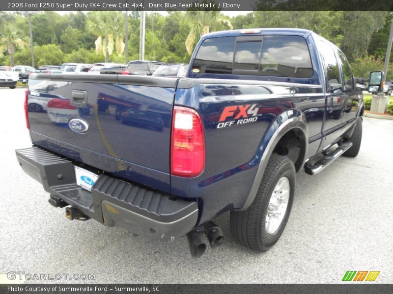 Dark Blue Pearl Metallic / Ebony 2008 Ford F250 Super Duty FX4 Crew Cab 4x4