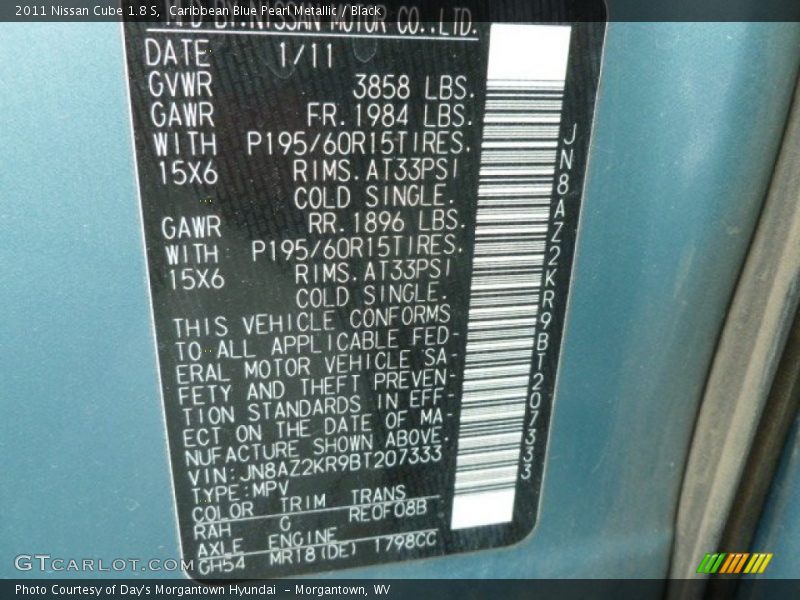RAH - 2011 Nissan Cube 1.8 S
