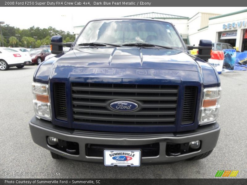 Dark Blue Pearl Metallic / Ebony 2008 Ford F250 Super Duty FX4 Crew Cab 4x4