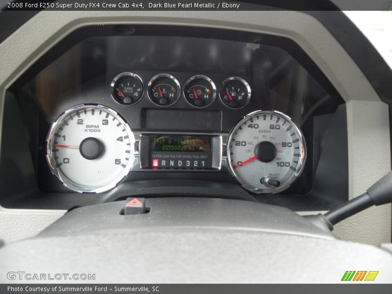 Dark Blue Pearl Metallic / Ebony 2008 Ford F250 Super Duty FX4 Crew Cab 4x4
