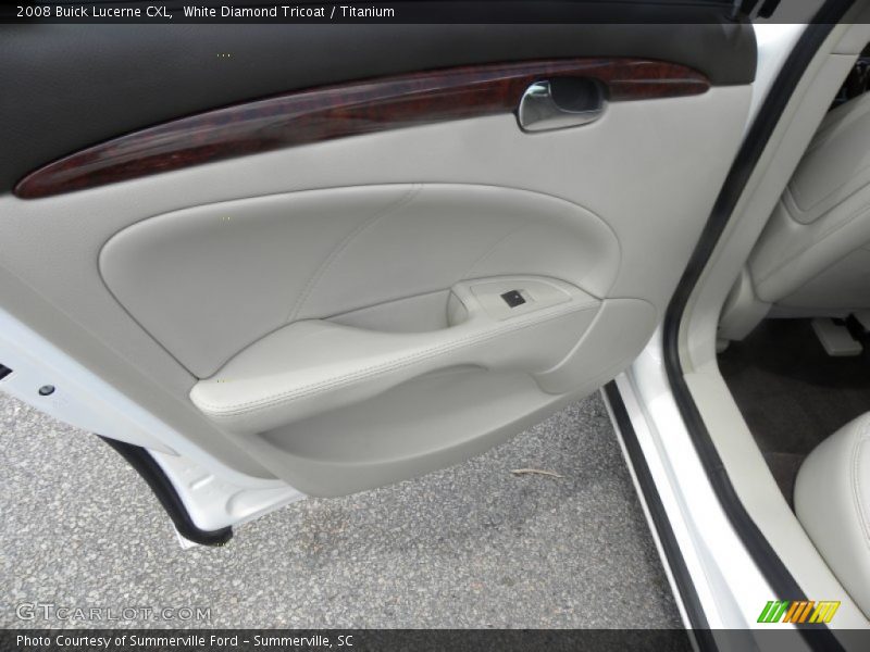 White Diamond Tricoat / Titanium 2008 Buick Lucerne CXL