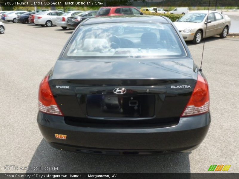 Black Obsidian / Gray 2005 Hyundai Elantra GLS Sedan