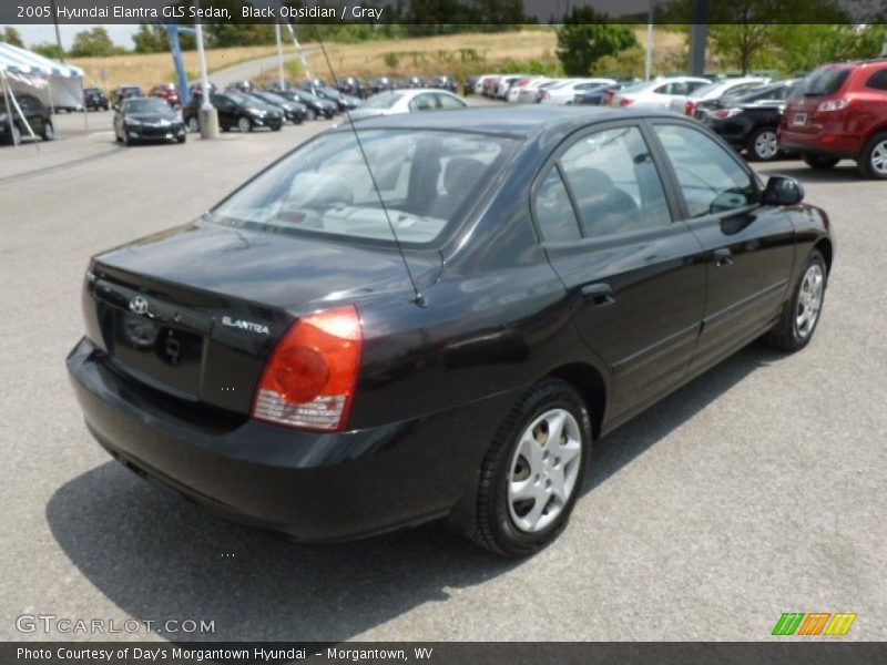 Black Obsidian / Gray 2005 Hyundai Elantra GLS Sedan