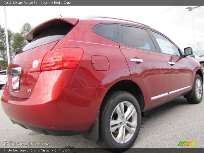 Cayenne Red / Gray 2012 Nissan Rogue SV