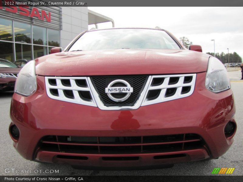 Cayenne Red / Gray 2012 Nissan Rogue SV