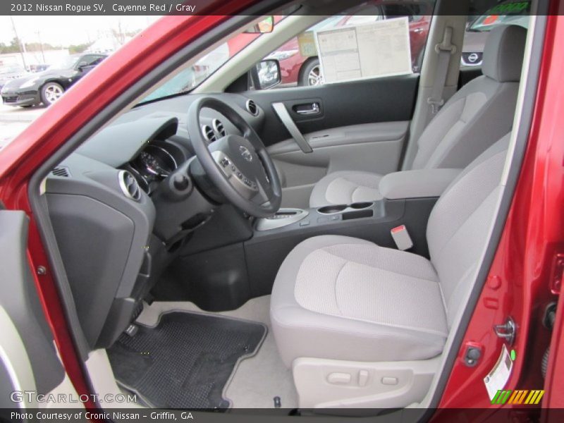 Cayenne Red / Gray 2012 Nissan Rogue SV