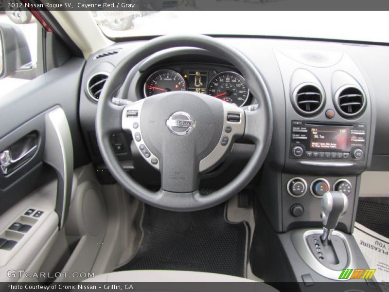 Cayenne Red / Gray 2012 Nissan Rogue SV