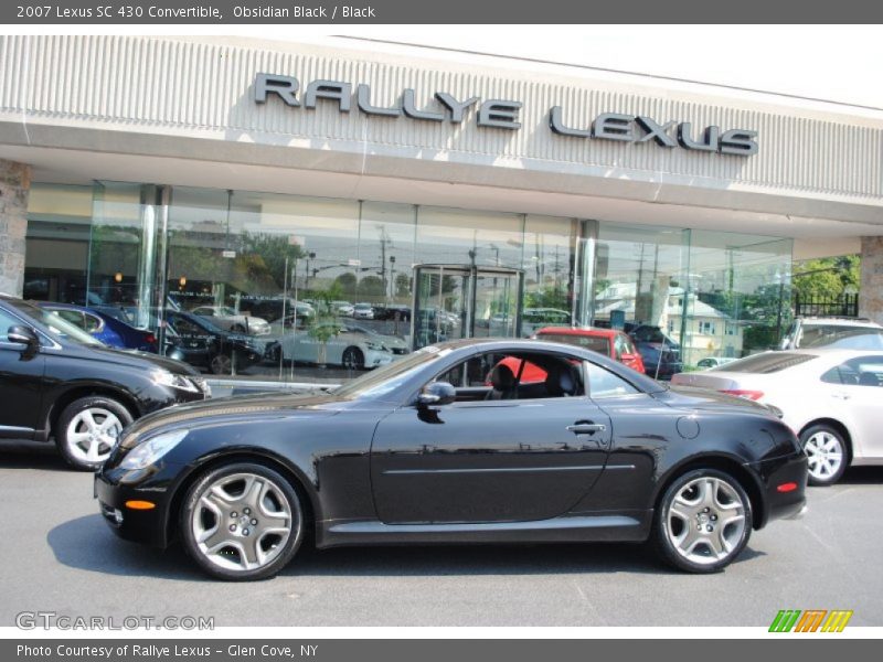 Obsidian Black / Black 2007 Lexus SC 430 Convertible